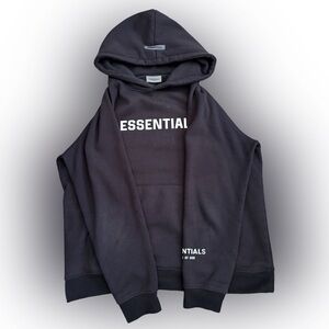 Black Essentials Hoodie